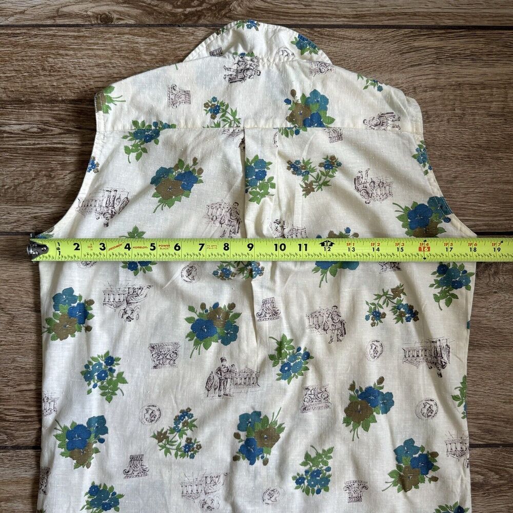Vintage Floral Print Sleeveless Dress Size 7/8 - Picture 10 of 15